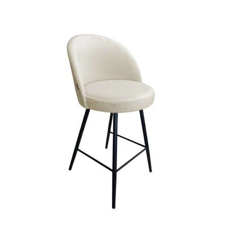  CENTAUR upholstered stool in ivory color MG-50 material