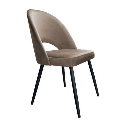 Bright brown upholstered LUNA chair material MG-09