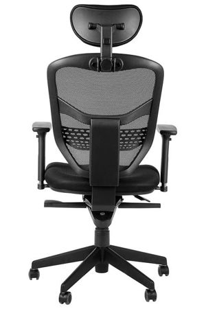 Fotel biurowy gabinetowy z wysuwem siedziska JAWA krzesło biurowe obrotowe czarne