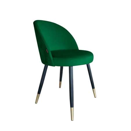 Green upholstered CENTAUR chair material MG-25 with golden leg