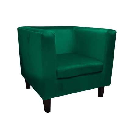 Green upholstered armchair BACARDI MG21