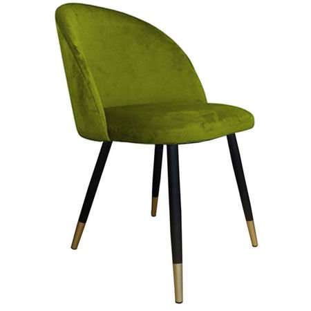 KALIPSO chair green olive BL-75 material with golden leg