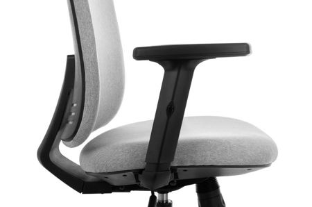 Krzesło fotel obrotowy Milos - Grafitowy/Biały