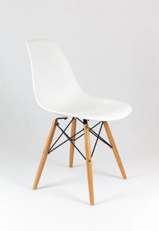 SK Design KR012 White Chair Beech