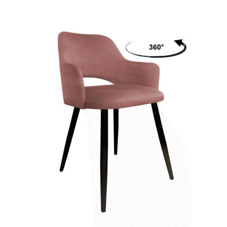 Upholstered burgundy-colored STAR chair material MG-02
