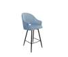 Gray blue upholstered armchair DIUNA armchair material BL-06