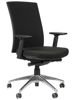 Krzesło Fotel obrotowy Korfu -  Czarny aluminium