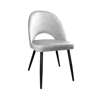 Light gray upholstered LUNA chair material MG-39