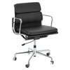Office chair CH2171T black leather chrome