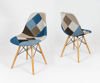 SK DESIGN KR012 TAPICERATED CHAIR PATCHWORK 6 BEECH