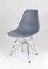 SK Design KR012 Dark Grey Chair Chrome