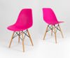 SK Design KR012 Dark Pink Chair Beech