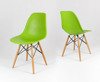 SK Design KR012 Green Chair, Beech legs