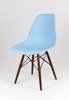 SK Design KR012 Light Blue Chair Wenge Legs
