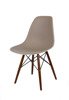 SK Design KR012 Mild Grey Chair, Wenge Legs