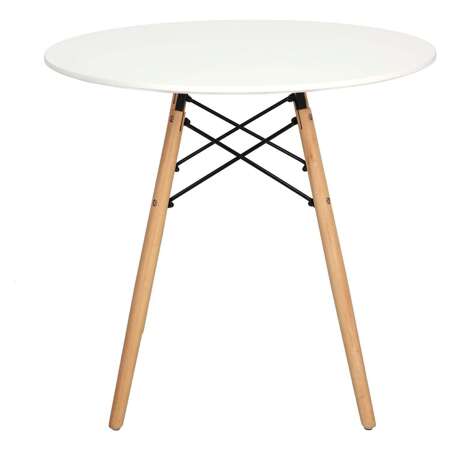 DTW Tisch 80 cm, weiße Platte