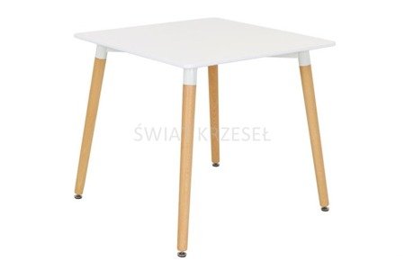 SK DESIGN ST04 WEISS TABELLE 80 x 80 cm 