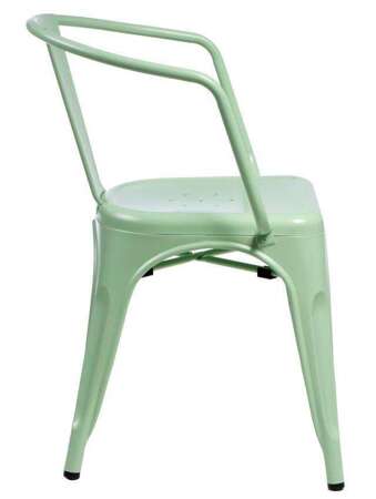Stuhl Paris Arms grün inspiriert von Tolix