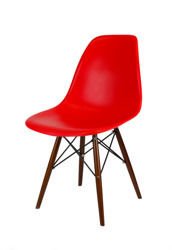 SK Design KR012 Czerwone Krzesło Wenge