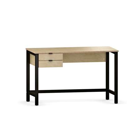 B-DES7 PRO biurko z szufladami z forniru dębowego lub sklejki brzozowej100x50 cm
