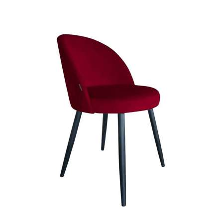 Czerwone tapicerowane krzesło CENTAUR materiał MG-31