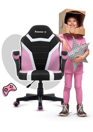 Fotel Gamingowy dla dziecka HUZARO RANGER 1.0 Pink Mesh