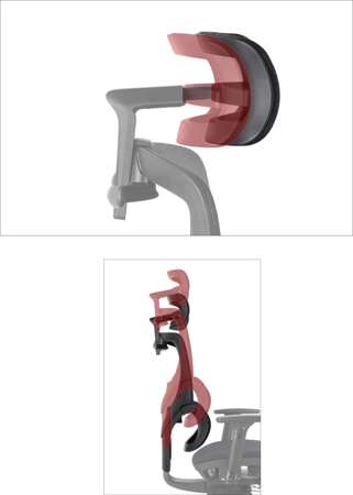 Fotel biurowy obrotowy ergonomiczny NUBES tkanina/aluminium