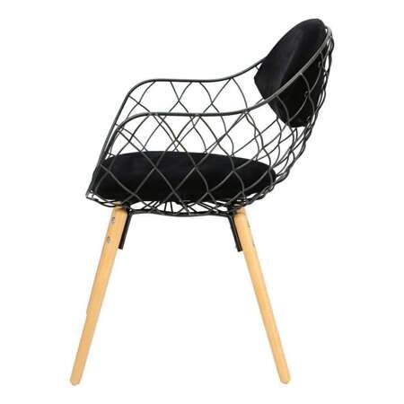 Krzesło Jahi czarne/czarne/naturalne