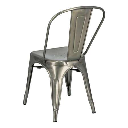 Krzesło Paris metaliczne inspirowane Tolix
