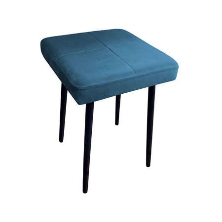 Niebieskie tapicerowane krzesło FENIKS materiał MG-33
