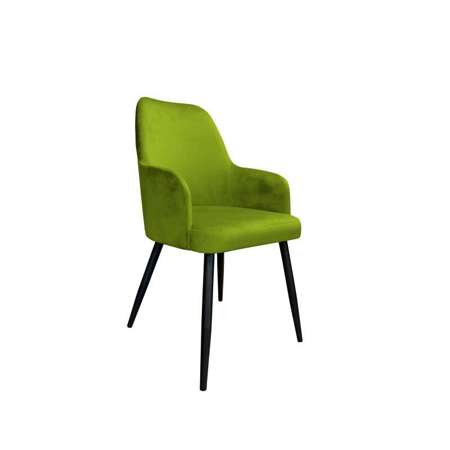 Oliwkowe tapicerowane krzesło PEGAZ materiał BL-75
