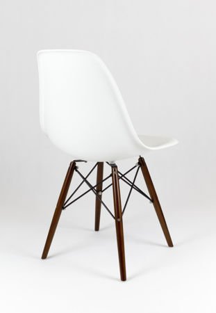 SK Design KR012 Białe Krzesło Wenge