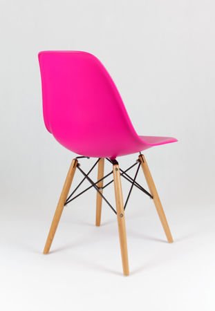 SK Design KR012 Ciemnoróżowe Krzesło, Nogi buk