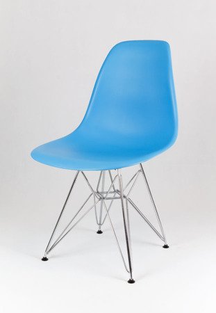 SK Design KR012 Oceaniczne (niebieskie) Krzesło, Nogi Chrom