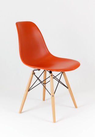 SK Design KR012 Pomarańczowe Krzesło, Nogi buk