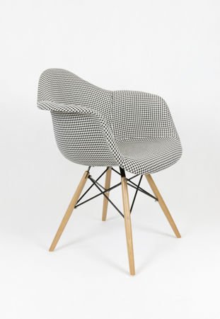 SK Design KR012F Tapicerowany Fotel Pepitka Buk