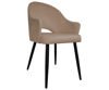 Jasnobrązowe tapicerowane krzesło DIUNA materiał MG-06