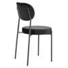 Krzesło Camile Velvet czarne